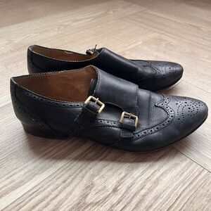 J. Crew Leather Monk Strap Shoes 7.5